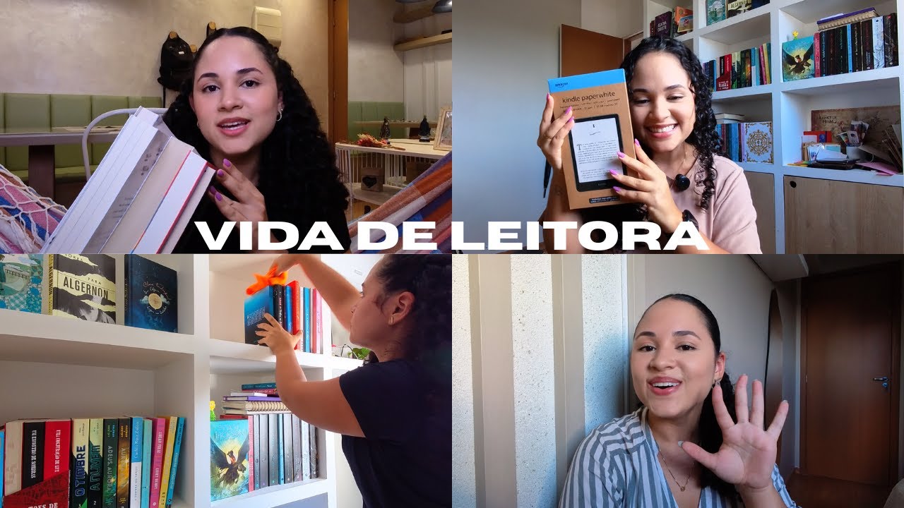 Unboxing, kindle novo, organização da estante e última leituras