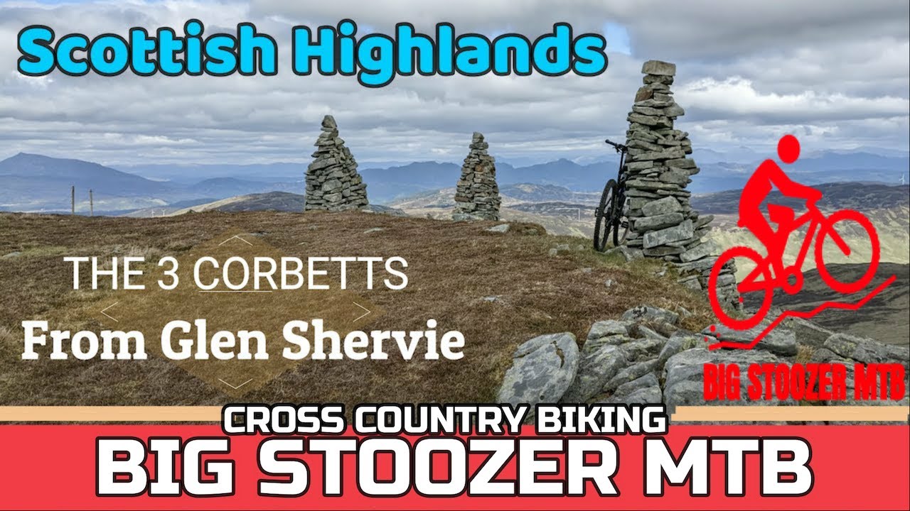 The 3 Corbetts. Mountain Biking. Drone mtb. Scottish Highlands. Perthshire. Scotland. GPX ROUTES.
