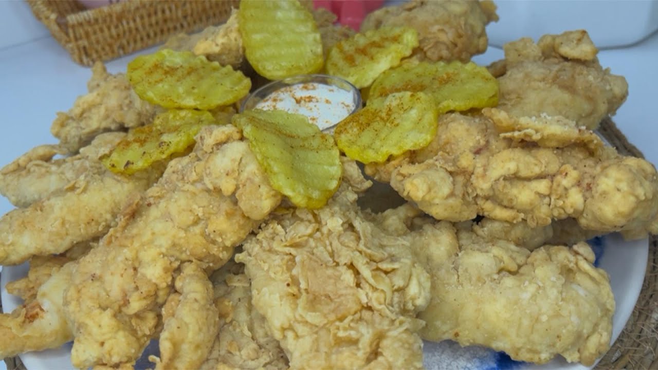ألذ كريسبي الدجاج✨باللون الذهبي والقرمشة الشهية 😋بطريقة سهلة ومضمونة