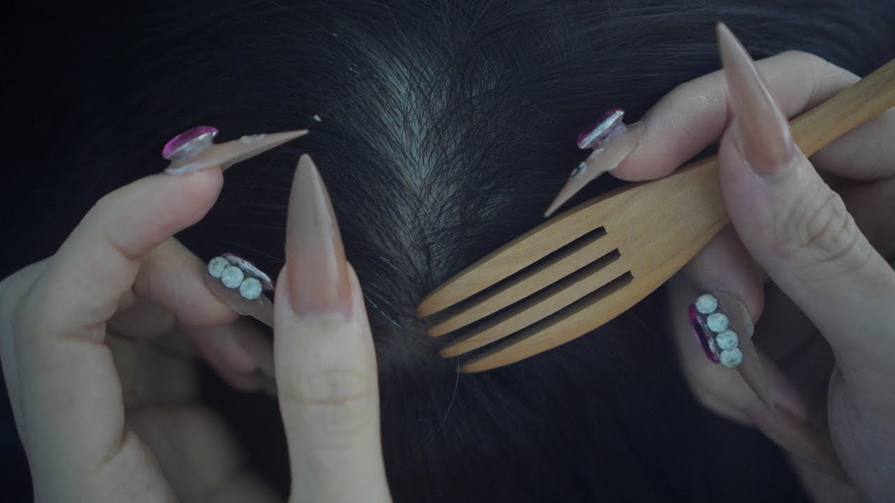 Close-Up Scalp Check ASMR & Detailed Hairline Examination For Sleep ( No Whisper )