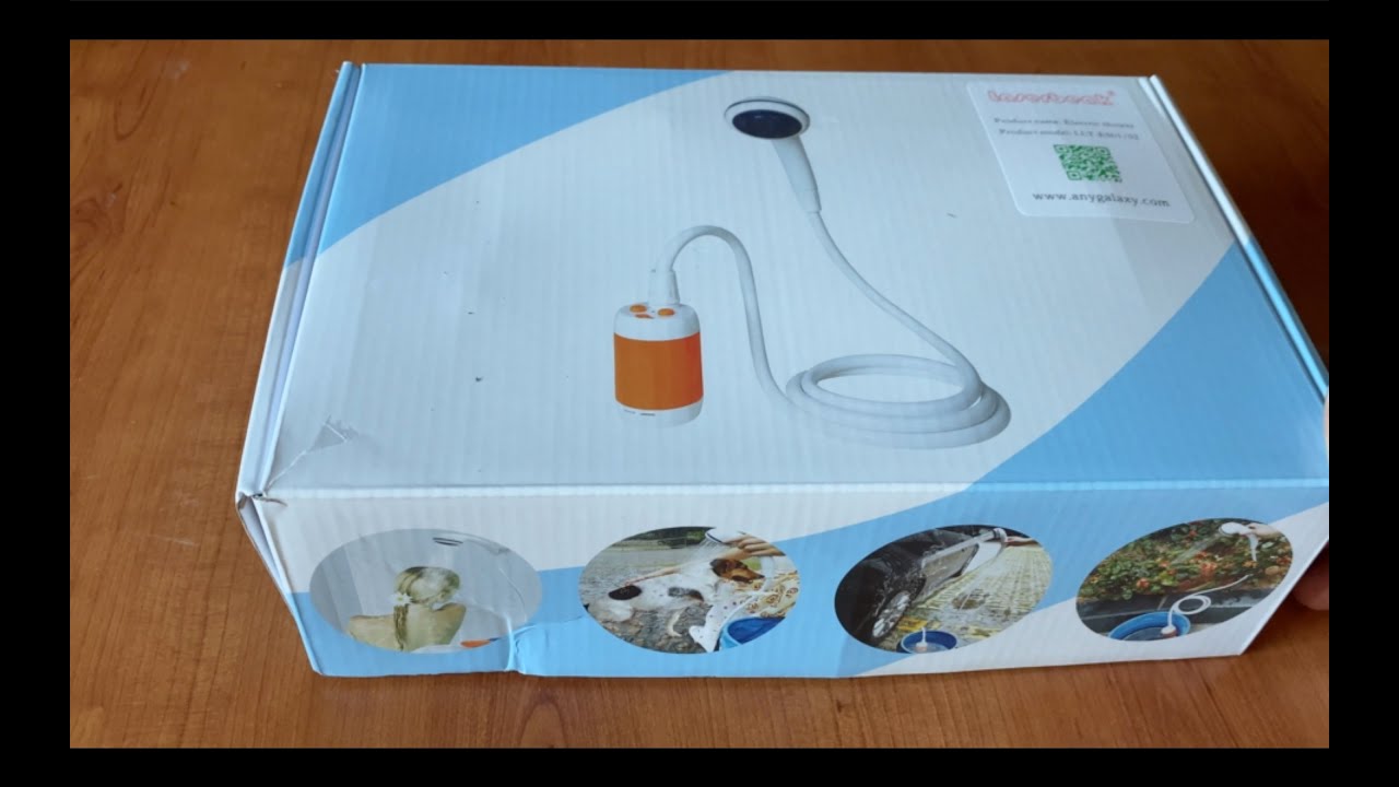 Kit de Ducha con Bater&iacute;a integrada, para Camping, Playa y para casa