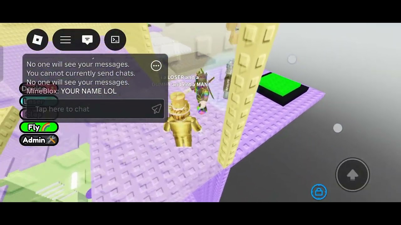 Getting suspended on chat for calling a noob a noob #roblox #diddy bazooki