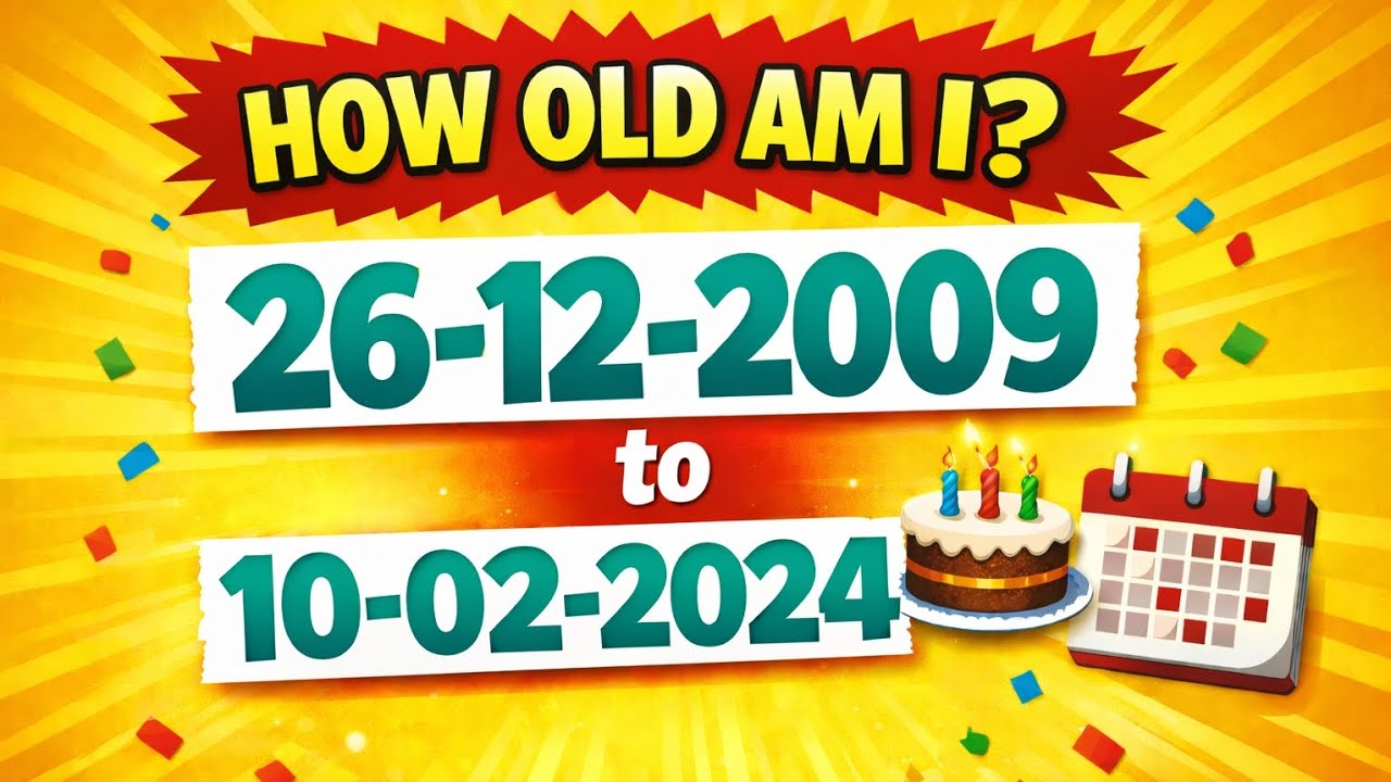 Age Calculation Shortcut – No Calculator Needed!