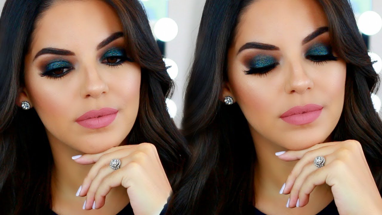 MAQUILLAJE DE FIESTA EN MINUTOS | Ojos Ahumados Verde | Maquillaje para Año Nuevo