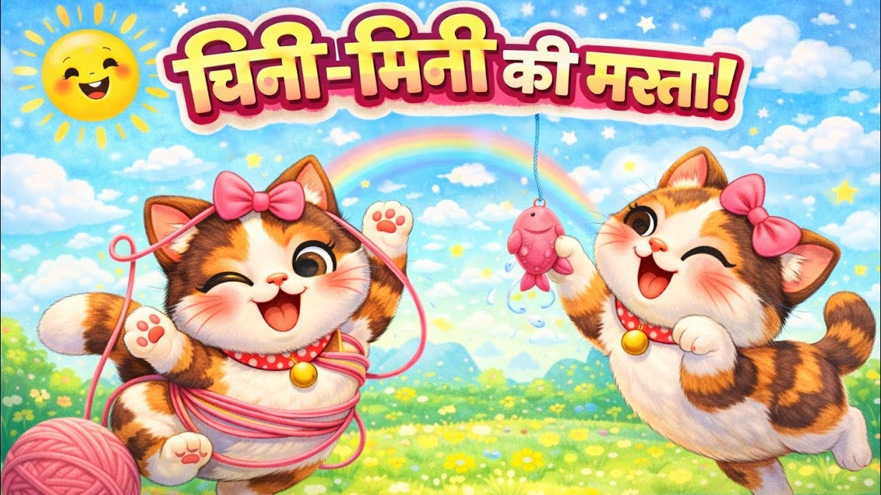 Chini-Mini छोटी Cat Song | Kids Nursery Rhyme | Meow-Meow Fun!#shorts