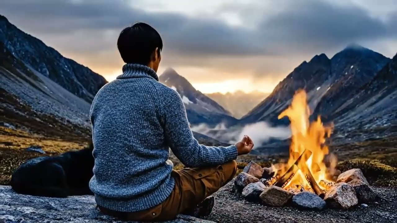 calm your mind | Camping ASMR + Focus Music + Guided Meditation.