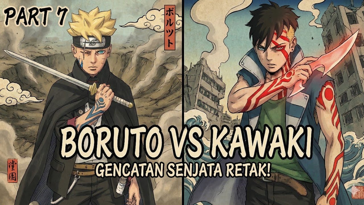 Boruto vs Kawaki genjatan senjata retak! (Two Blue Vortex Fanmade) Part 7