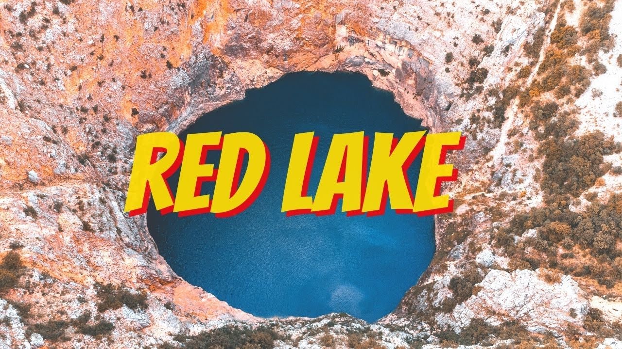 Blue and Red Lake in Imotski Croatia 3rd LARGEST Sinkhole in the World