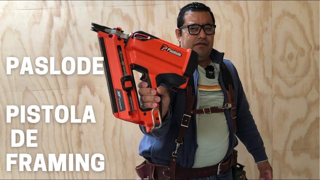 PASLODE PISTOLA De FRAMING super practica de usar Tenia que comprarla