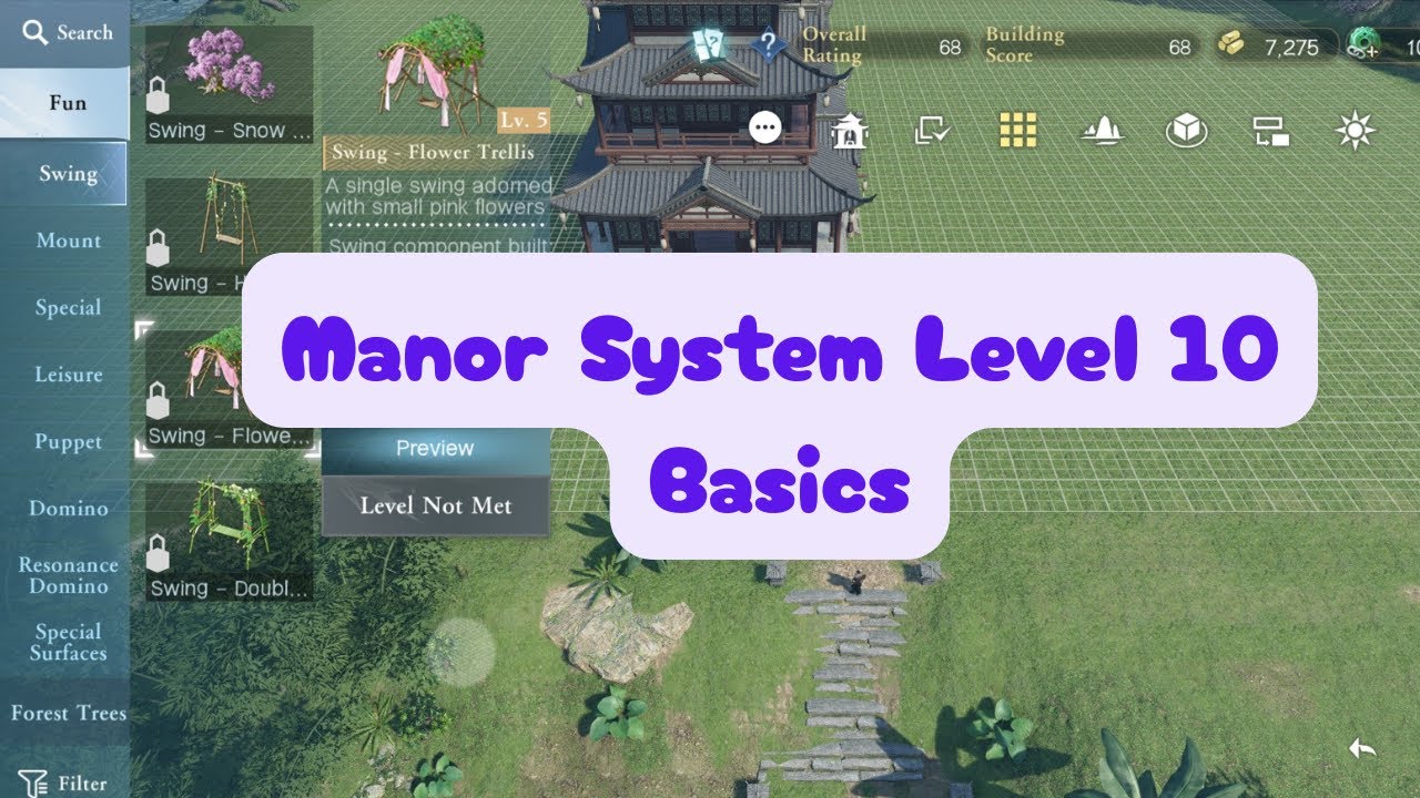 Manor Level 10 Updates - Merchant Shop Tips, Palm Tree, New Animal Collection - Sword of Justice