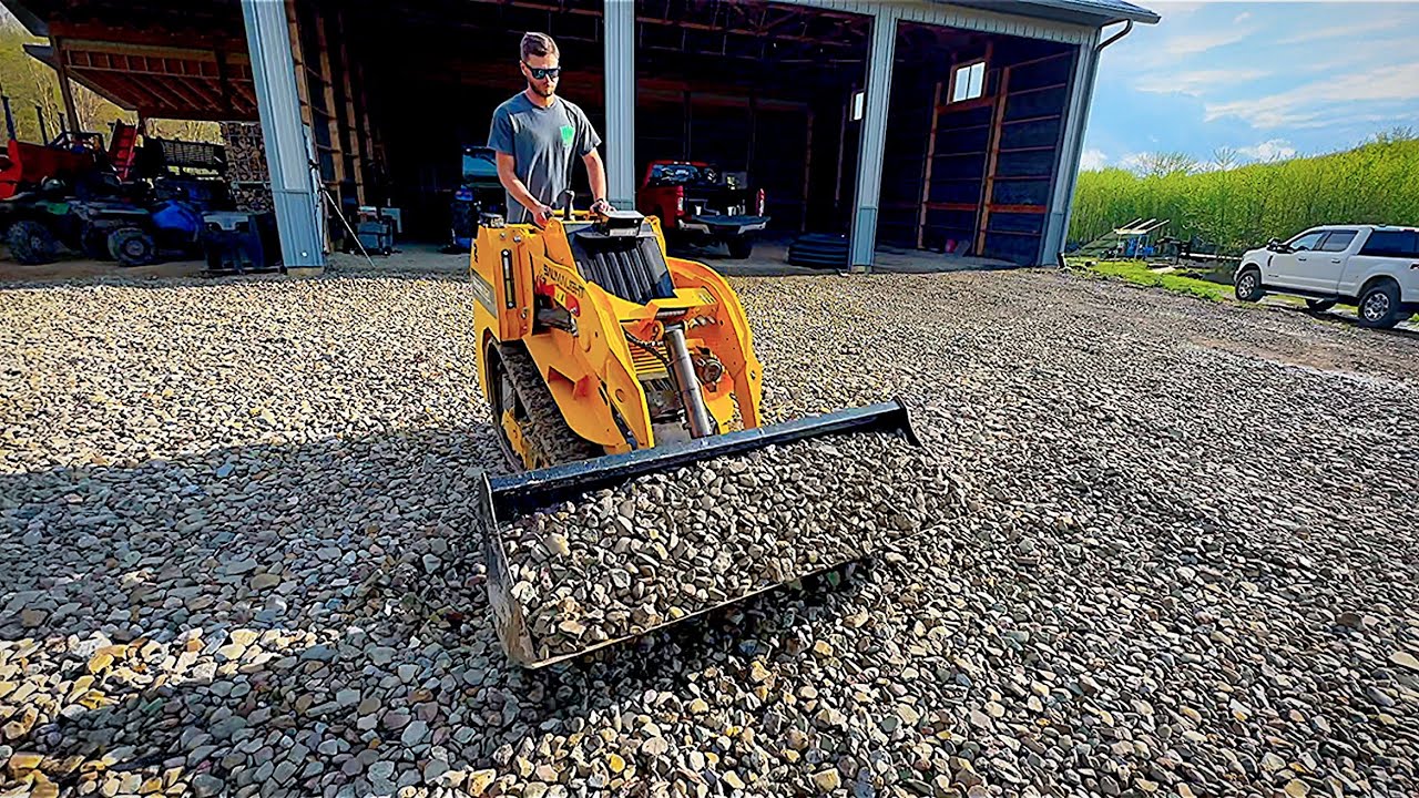72” Tractor Bucket On A Mini Skid