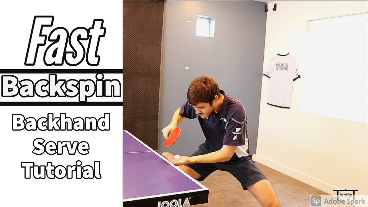 Fast Backhand Serve Tutorial | Backspin