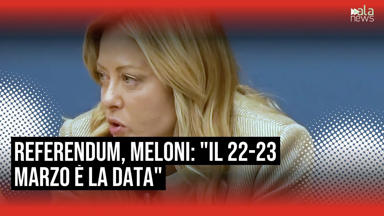 Referendum, Meloni: 