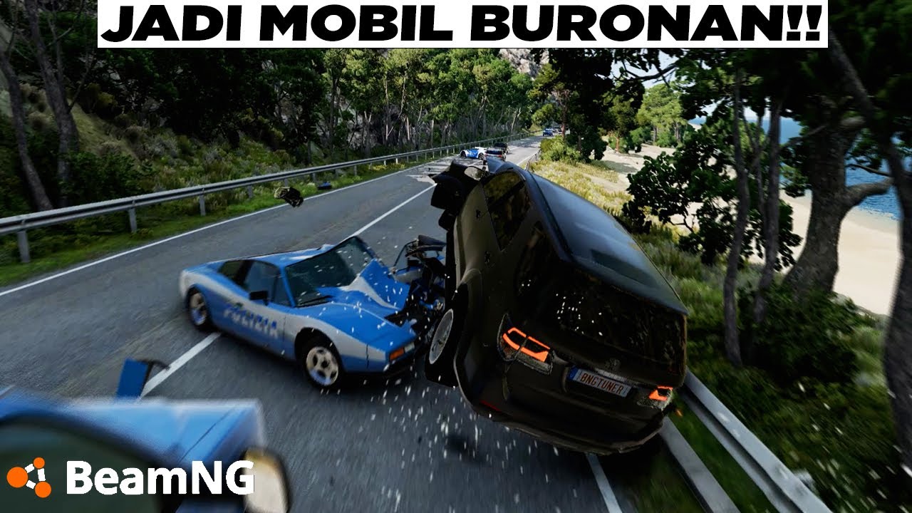 Aku di Kejar Banyak Mobil Dalam Satu Kota 😂😂 BeamNG Drive Gameplay Indonesia
