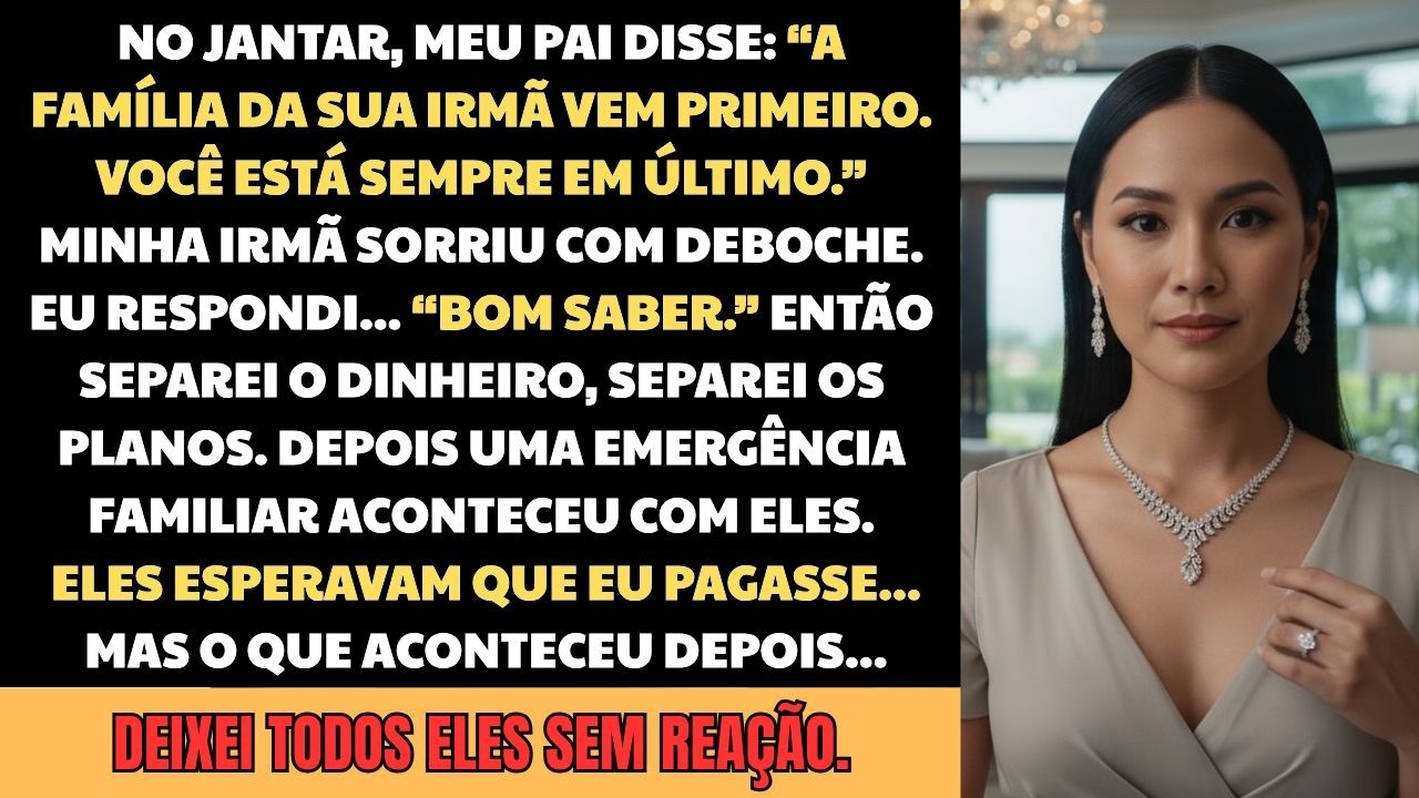 No Jantar de Família, Meu Pai Disse Que Eu Sempre Ficaria Por Último — Então Eu Finalmente Respondi
