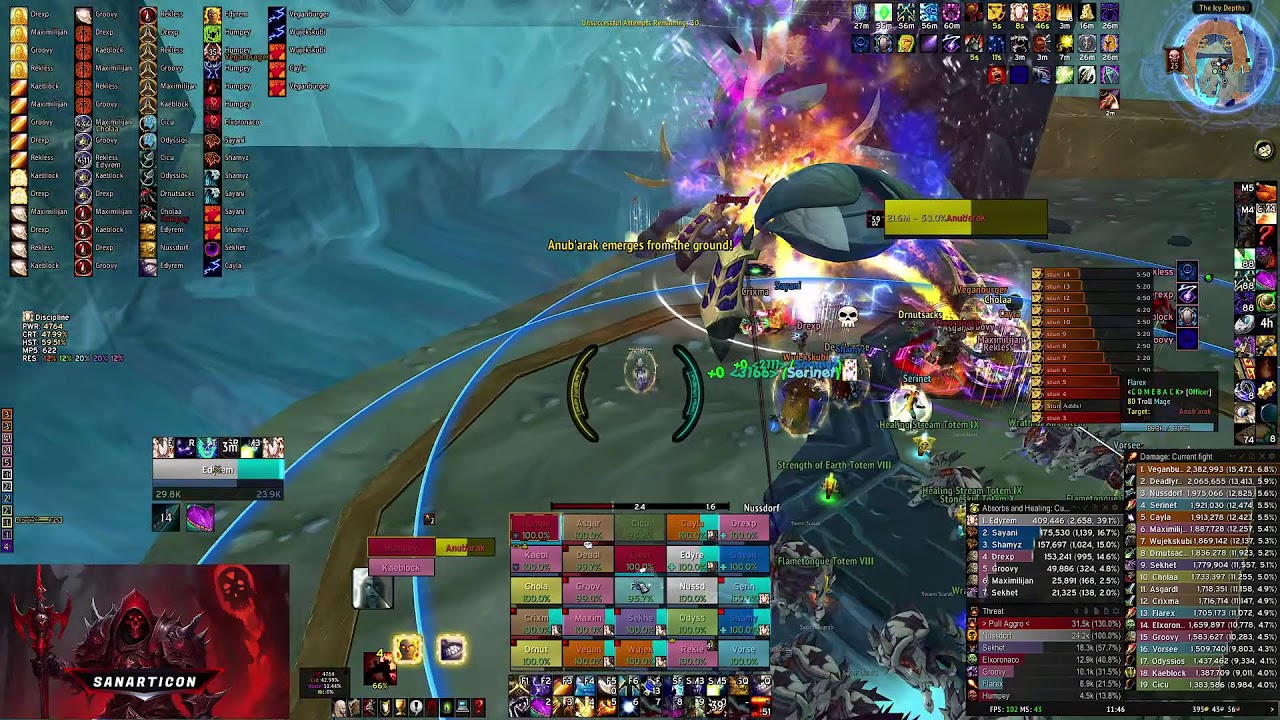 M I S T B O R N - ICC 25 HC - RS 25 HC - TOGC 25 - Disco Priest - 0% Buff - Warmane - Lordaeron