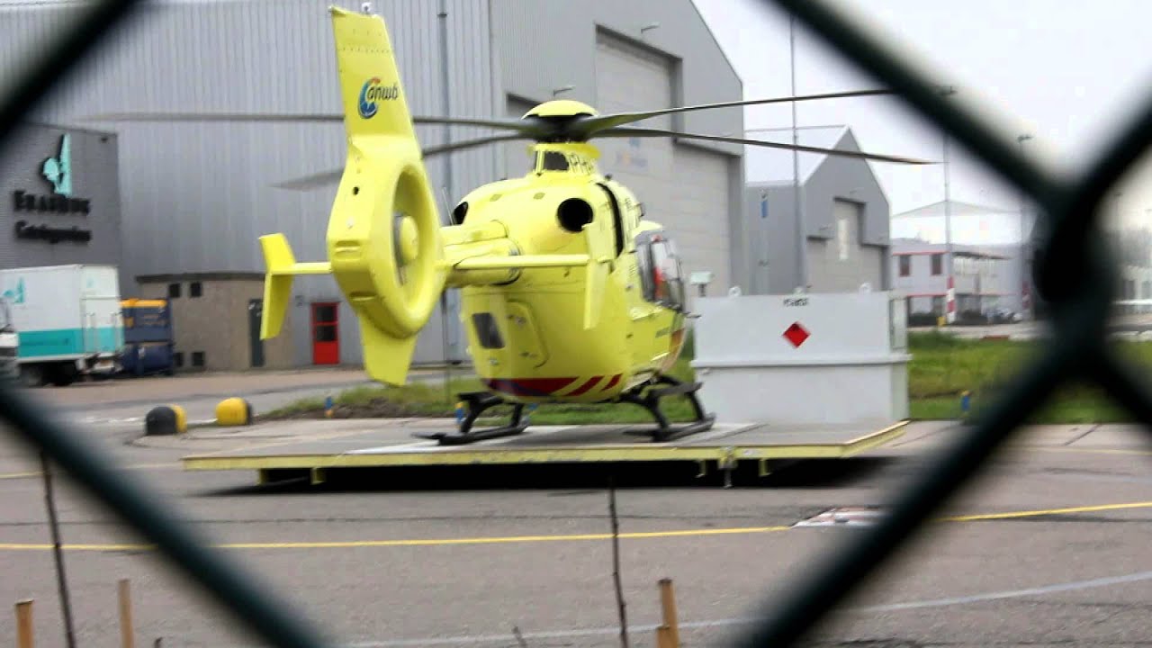 Vertrek Lifeliner 2 van Rotterdam Airport