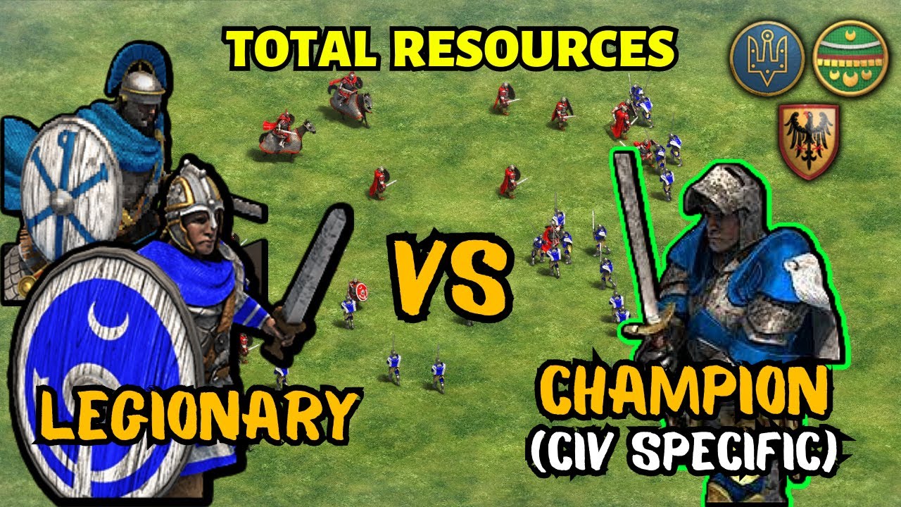 Legionary with Centurion Buff ⚔ Champion (Civ Specific) | AoE II: DE