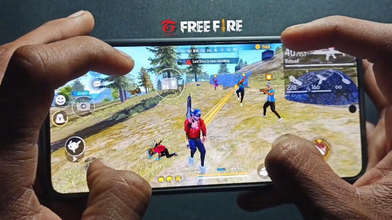 free fire gameplay 4 finger handcam 🎀 poco x7 pro