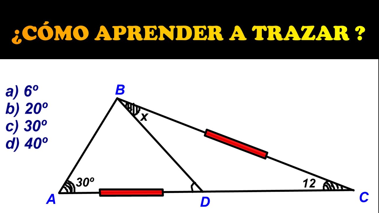 ¿QUE NOCIONES HAY QUE TENER PARA TRAZAR? APREDE HACER TRAZOS AUXILIARES CONGRUENCIA DE TRIANGULOS 88
