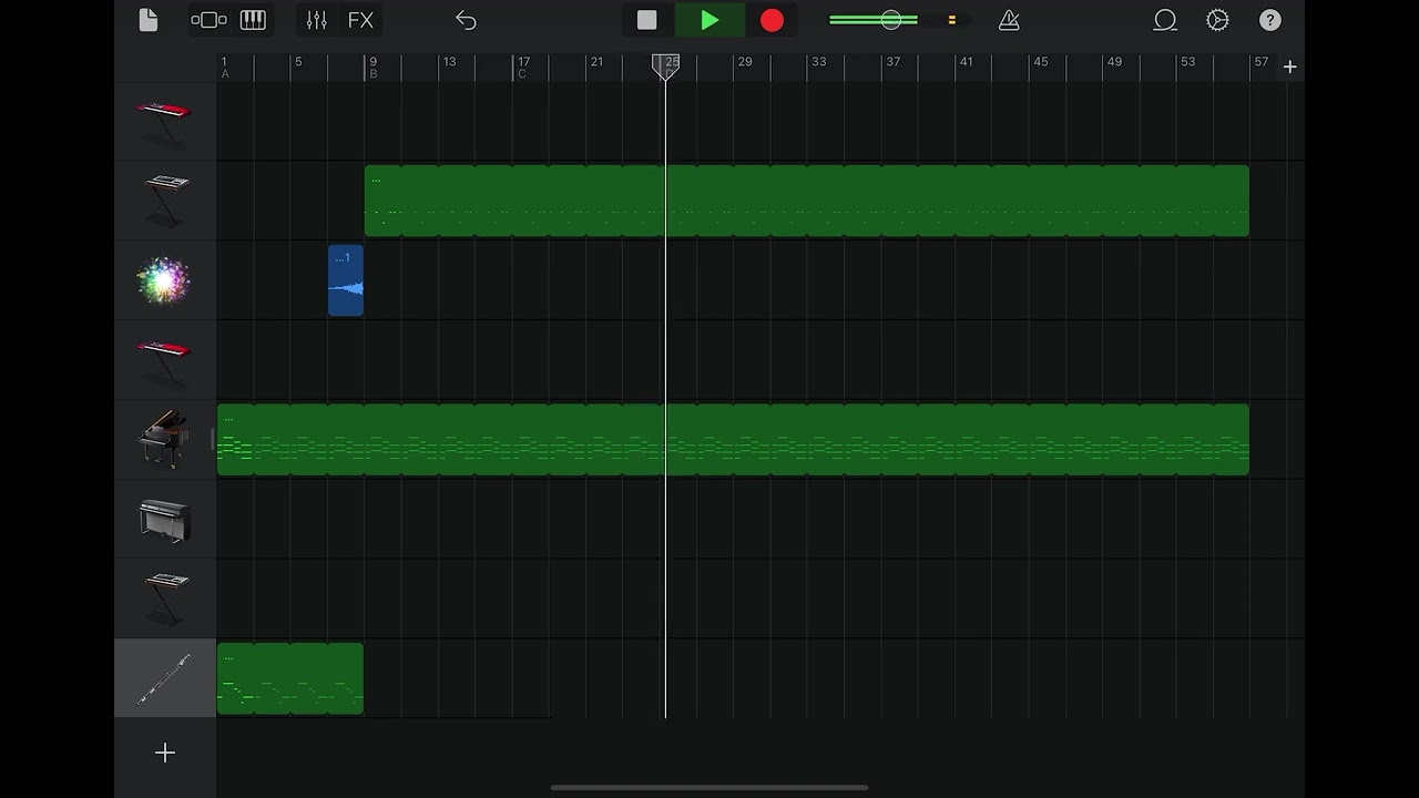 Mask off (future) instrumental remake on garage band 
