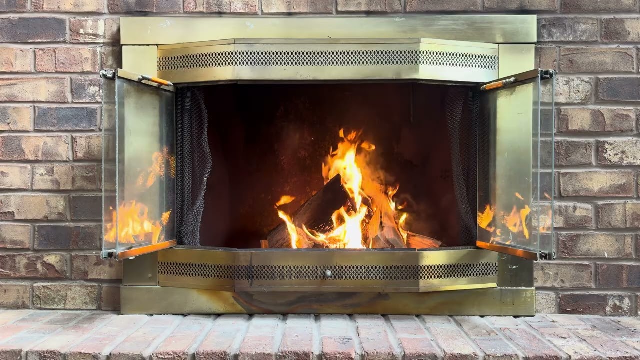 Cozy fireplace - REAL FIRE NOT AI! Ambiance Fire Crackling background 