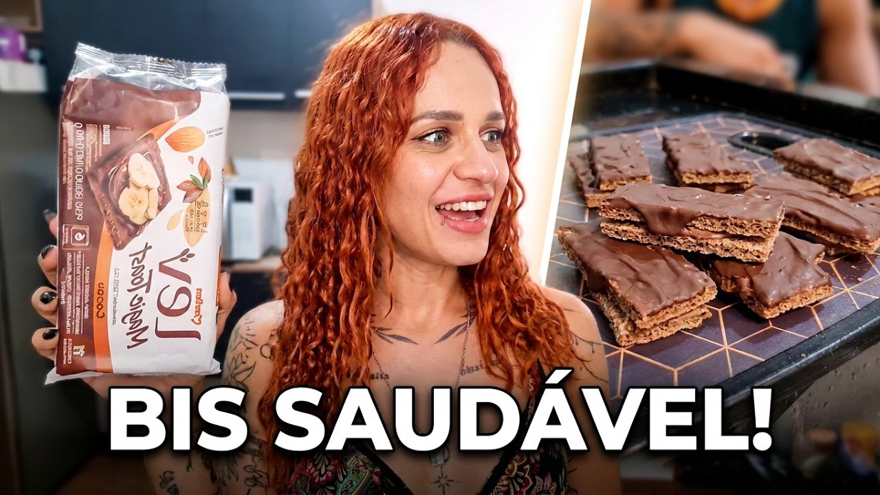 Adeus vontade de doce! Fiz BIS  SAUDÁVEL e ficou idêntico.