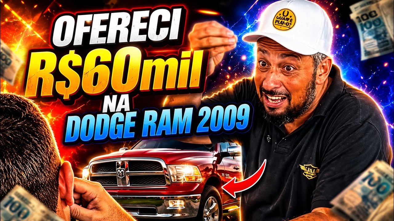 ELE VEIO VENDER UMA DODGE RAM 2009, OFERECI R$ 60.000,00 NA LATA, UAI VEÍCULOS 