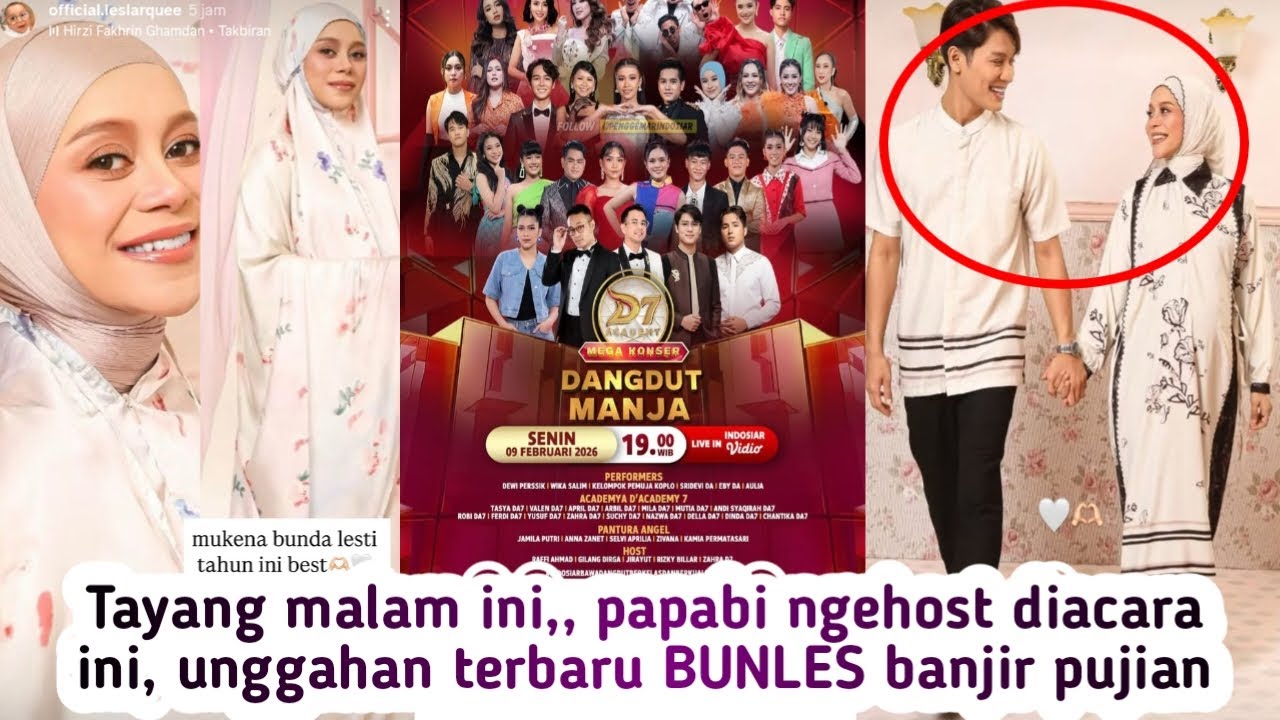 TAYANG MALAM INI,,  RIZKY BILLAR JADI HOST DI INDOSIAR, UNGGAHAN LESTI BANJIR PUJIAN