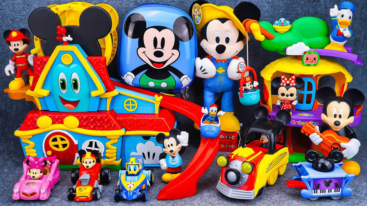 Satisfying with Unboxing Disney Junior Mickey Mouse Jumbo Fun House Playset| Review Toys ASMR