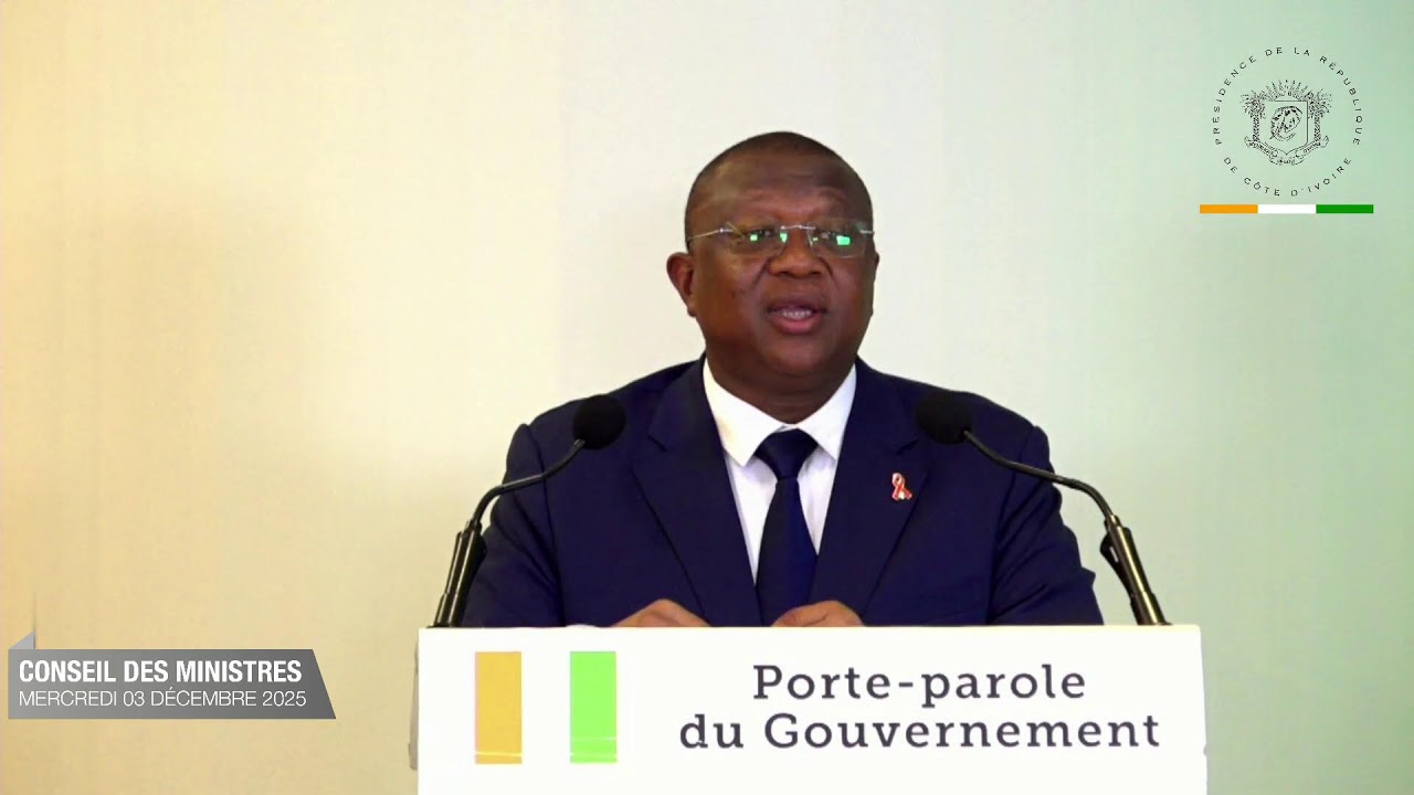 EN DIRECT | Compte-rendu du Conseil des Ministres de ce mercredi 03 décembre 2025.
