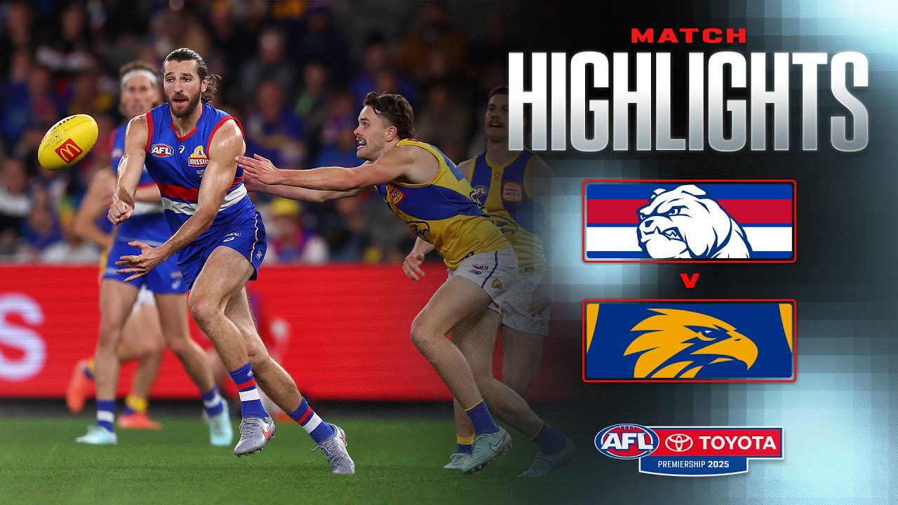 Western Bulldogs v West Coast Eagles Highlights | Round 23, 2025 | AFL