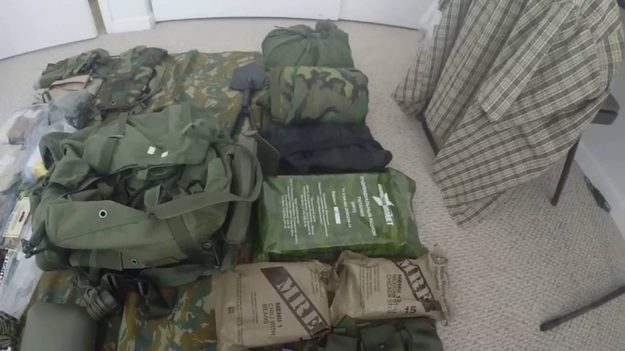 What I carry on my ALICE rucksack.