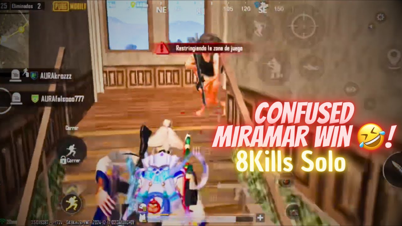 CONFUSED MIRAMAR 8 KILLS SOLO🤣 | PUBG MOBILE COMPETITIVE IPHONE 15 PRO MAX