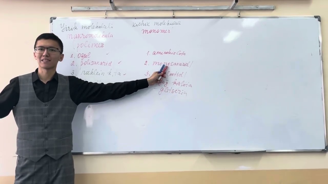 9-sinf. Hujayraning kimyoviy tarkibi. Biomolekulalar