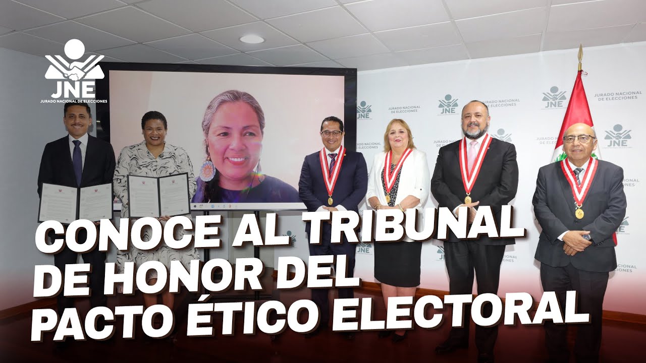 JNE presenta a integrantes del Tribunal de Honor del Pacto Ético Electoral