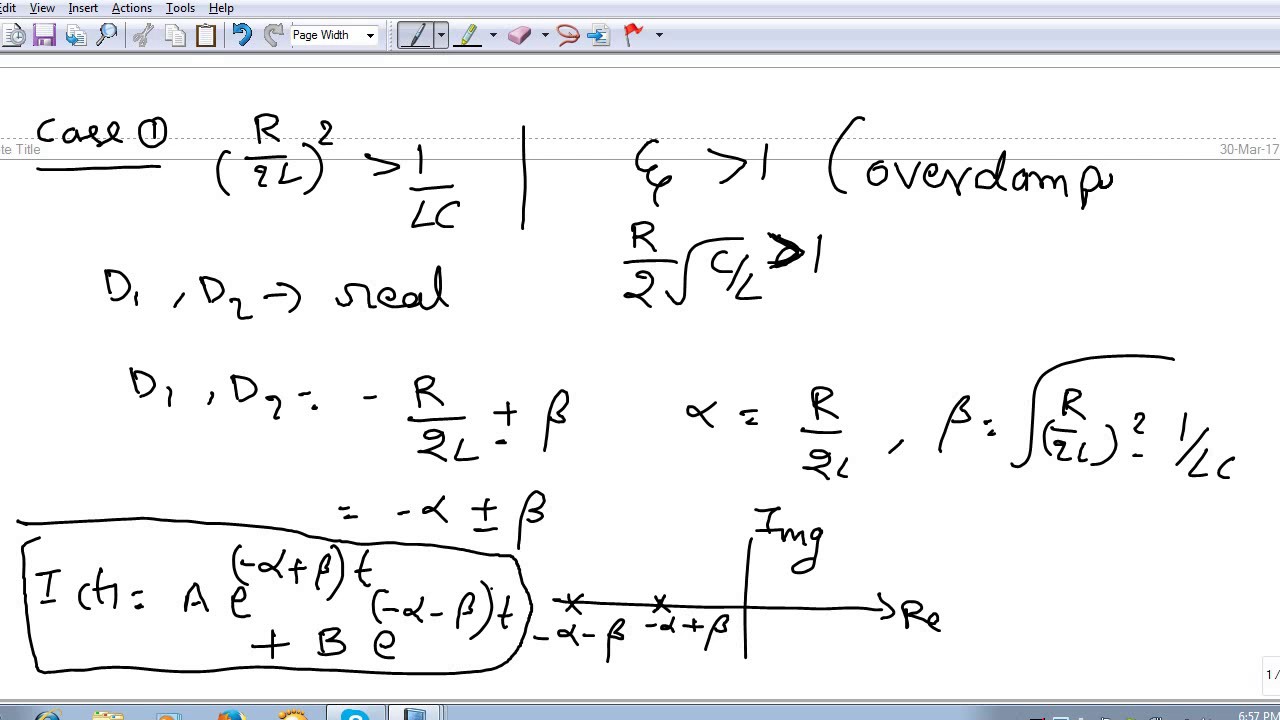 Network Theory Lec-18(e) : Series RLC-Circuit with D.C Excitation