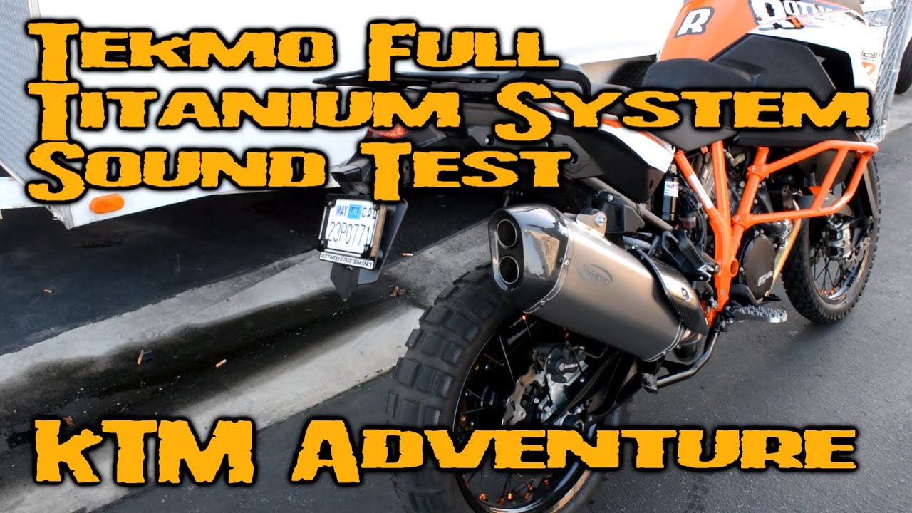 SOUND CHECK - TEKMO FULL TITANIUM EXHAUST - KTM 1050-1290 ADVENTURE