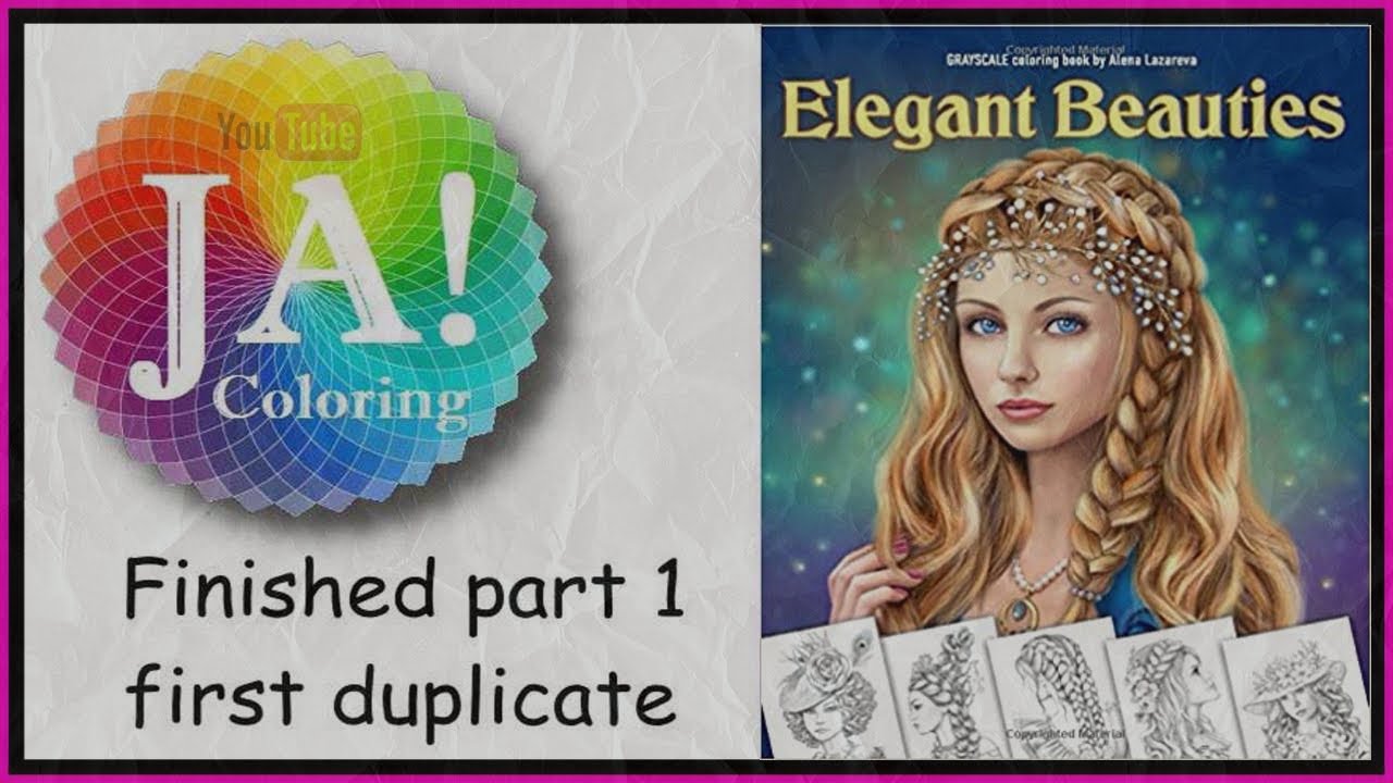 Elegant Beauties Grayscale by Alena Lazareva, finished first copy