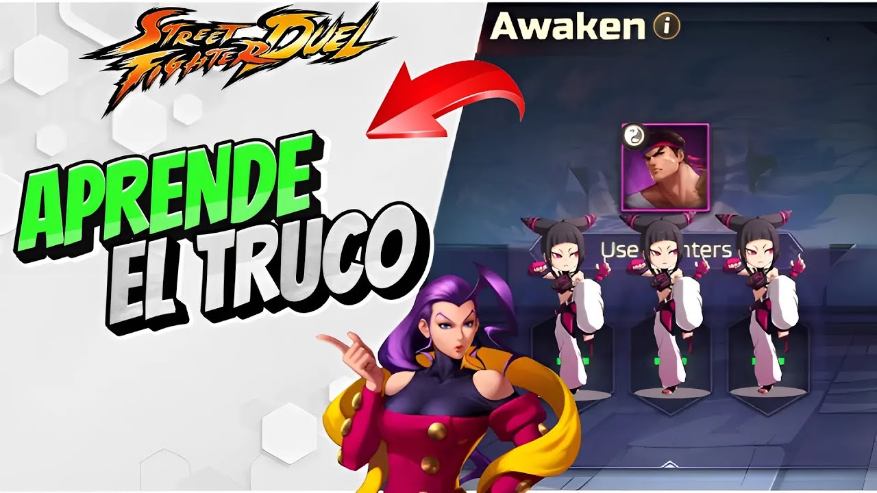 Gu&iacute;a Despertar-Sub ✔&iquest;C&oacute;mo se desbloquea? Truco F2P gana personajes sin gemas - Street Fighter Duel