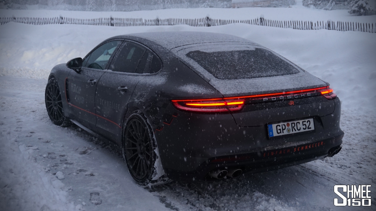 Playing on Snow in the New Porsche Panamera