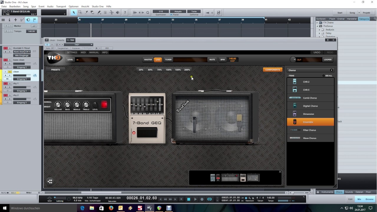 How to get an AMBIENT CLEAN tone with TH3
