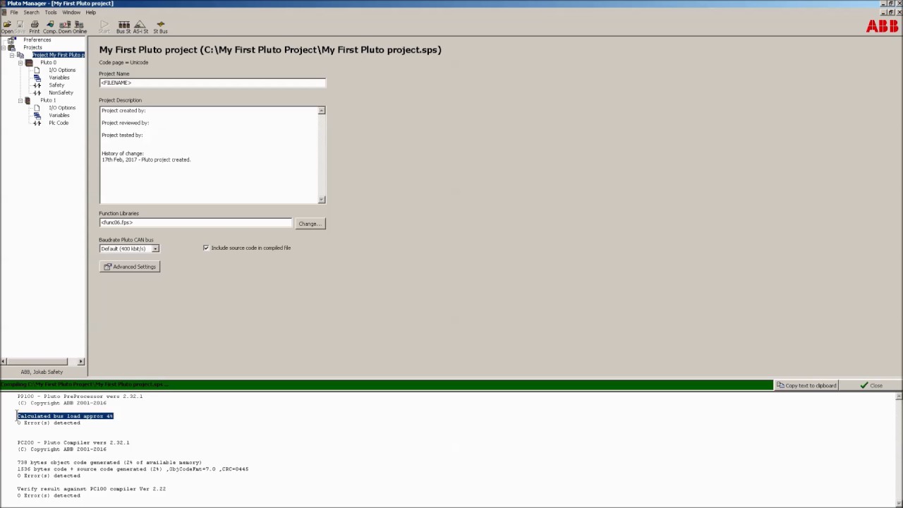 Your first Pluto project: Episode 6 - Compiler