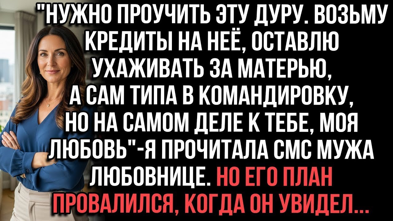 «Кредиты на неё, уйду к любовнице» — SMS мужа. План рухнул, когда он увидел...