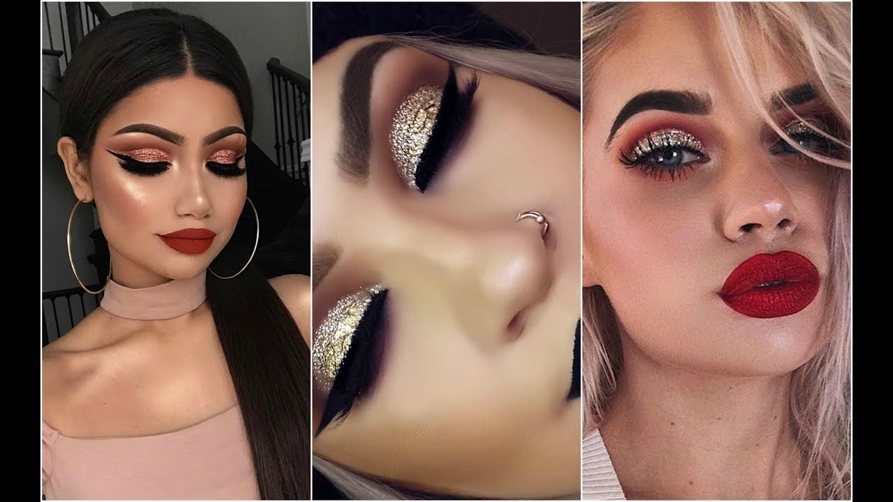 MAQUILLAJE PARA NAVIDAD Y AÑO NUEVO 2017/2018 🎅 #2 | CHRISTMAS MAKEUP TUTORIALS