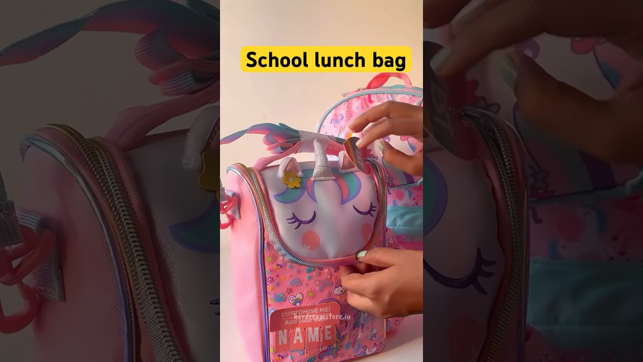 School lunch bag #unicorn #bestgift #schooltime #achoacho #lunchbags collection