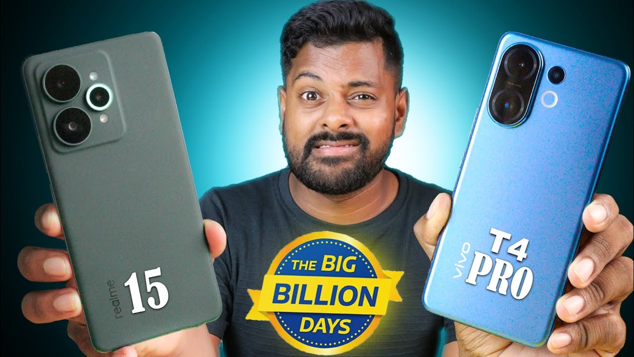 Vivo T4 Pro vs Realme 15 Comparison | Best Phone This Flipkart Big Billion Days Sale