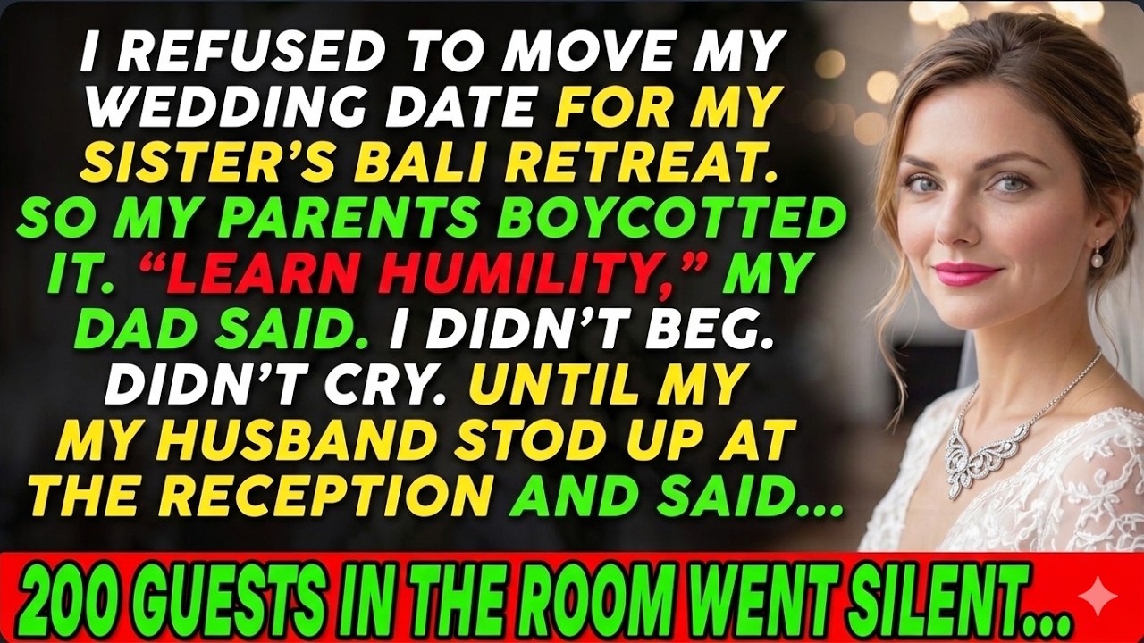 My Parents boycotted my wedding after I refused to move it for my sister’s trip.