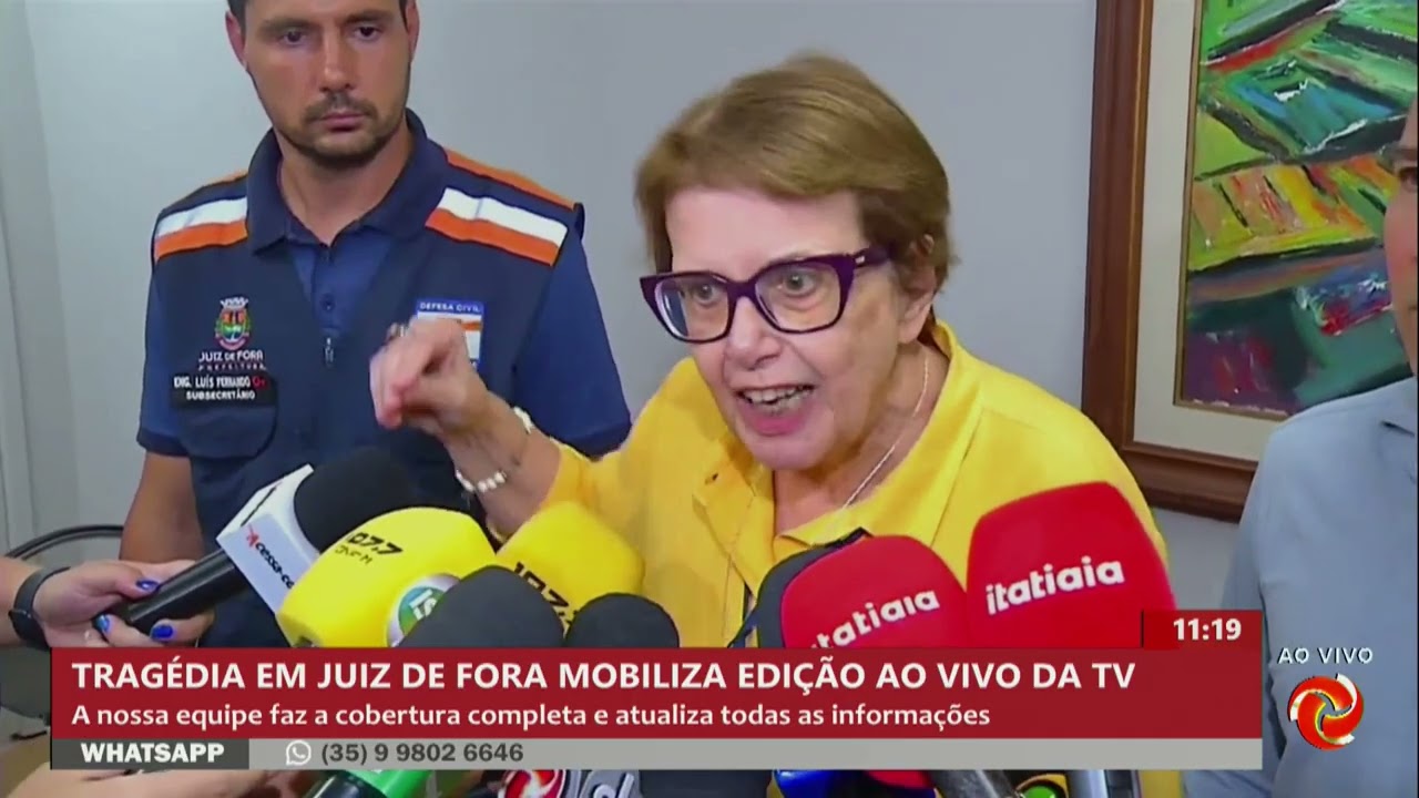 Tragédia em Juiz de Fora mobiliza edição ao vivo da TV Alterosa