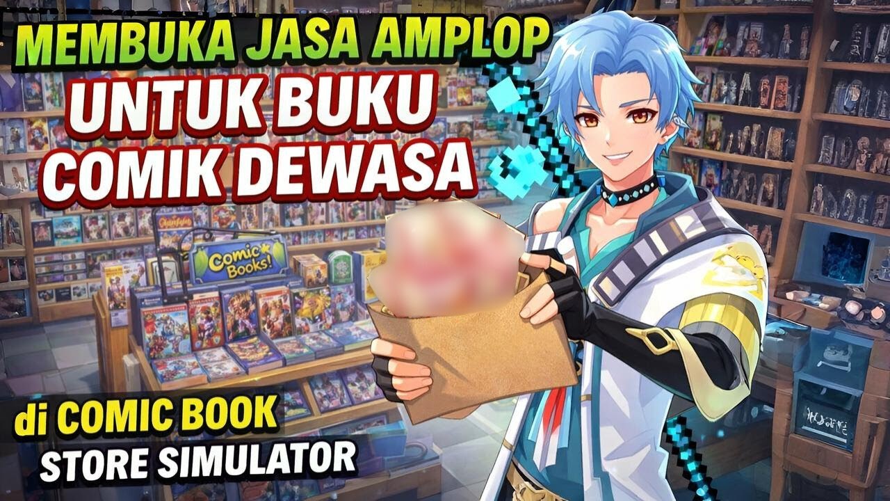 MEMBUKA JASA AMPLOP UNTUK BUKU COMIK DEWASA | COMIC BOOK STORE SIMULATOR
